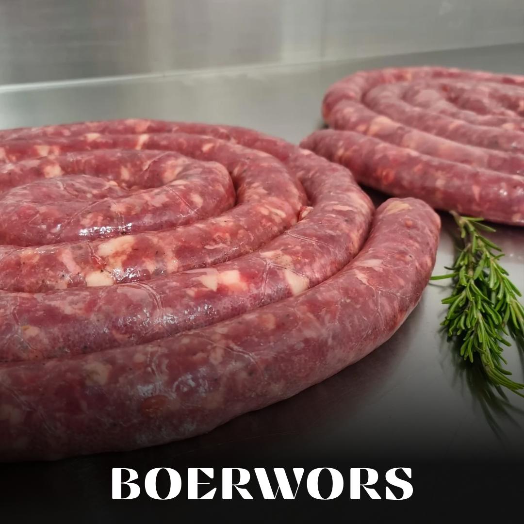 5 kg Boerewors 2.5 kg Drywors & 2.5 kg Biltong